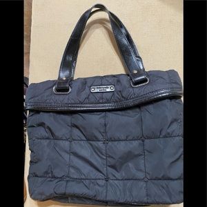Kate Spade Quilted Black Nylon Tote Bag